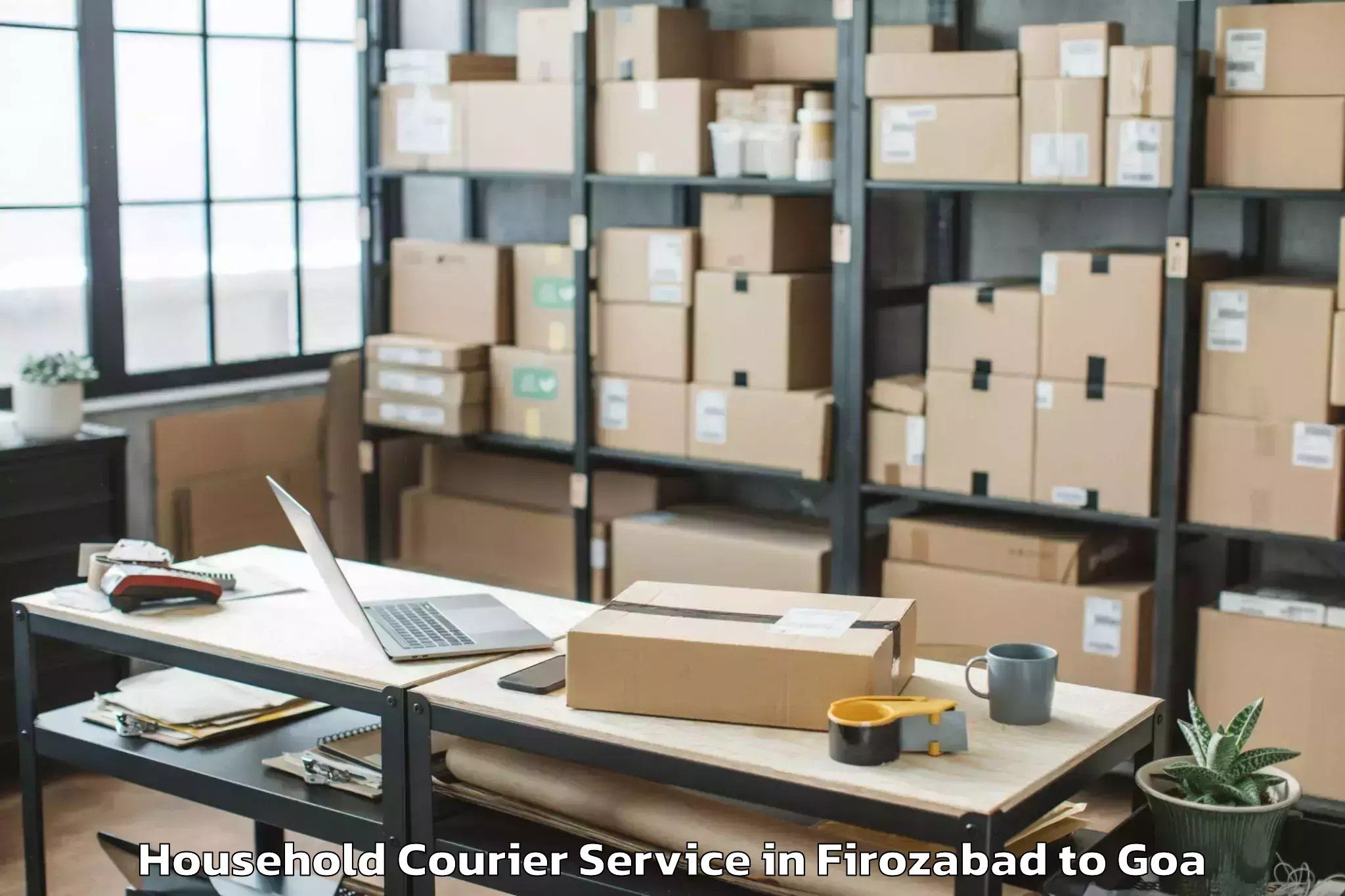 Book Firozabad to Iit Goa Household Courier